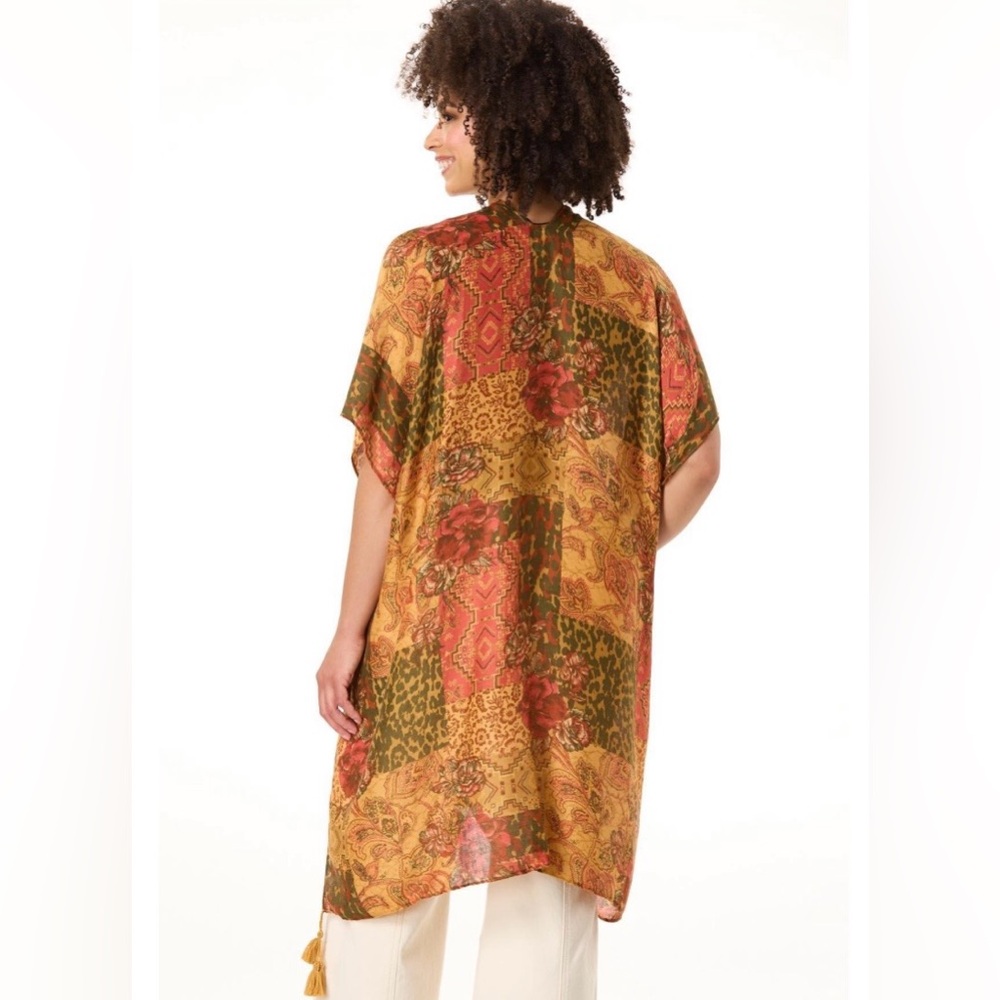 NWT SEDONA FLORAL BOHEMIAN
PATCHWORK KIMONO - Picture 2 of 7